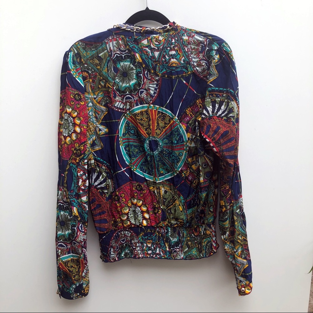 Serpill Kaleidoscope Button Down Long Sleeve Top 1 - Picture 6 of 8